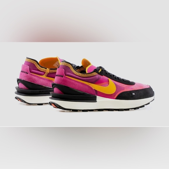 NEW🔥Nike Waffle One Active Fuchsia Pink Purple Black Gold DA7995-600 - Picture 3 of 4